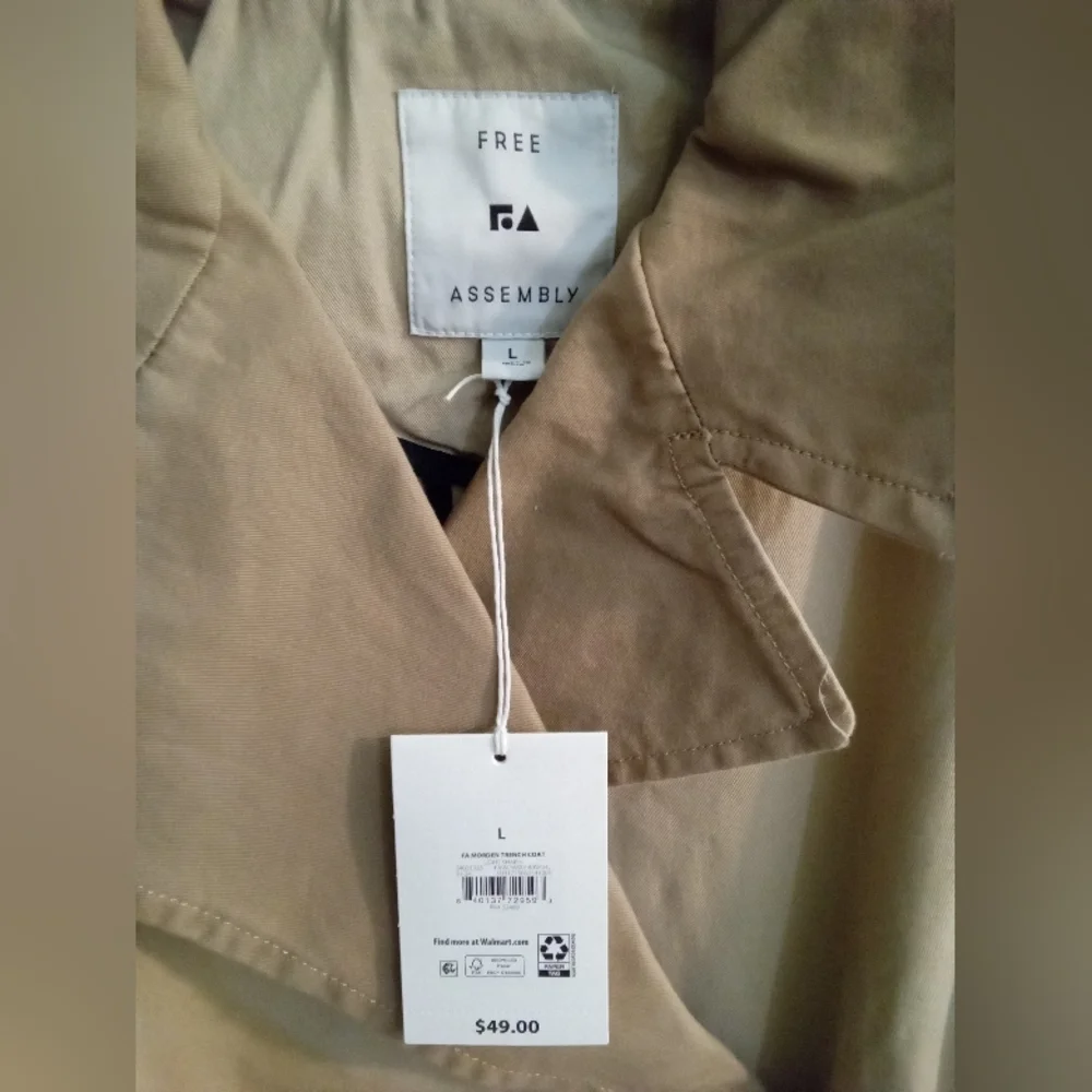 Classic Beige Double-Breasted Trench Coat - Picture 4 of 7